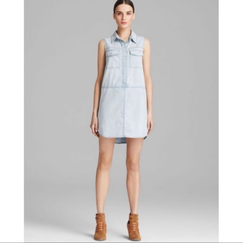 Sanctuary Tomboy Chambray Sleeveless Dress